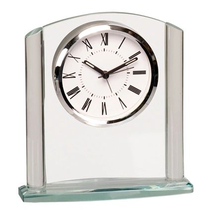 6 1/4" Arch Glass Clock - GCK001 -