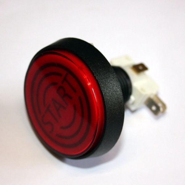 500-5407-02 Data East Ring Design Push Button Red