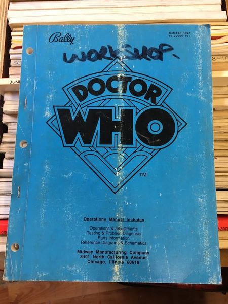 Dr Who Operations Manual - Original Used