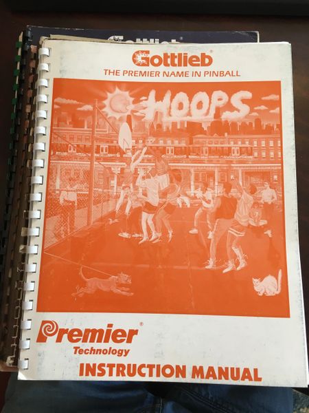 Gottlieb Premier Hoops Instruction Manual / Schematics