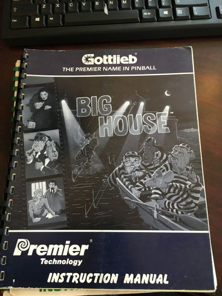 Gottlieb Big House Instruction Manual / Schematics