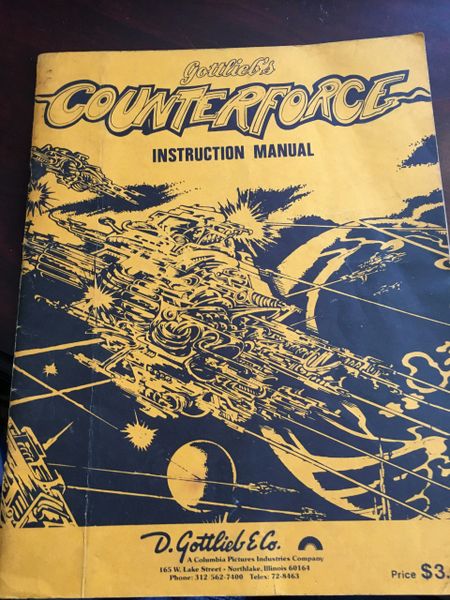 Gottlieb Counterforce Instruction Manual / schematic