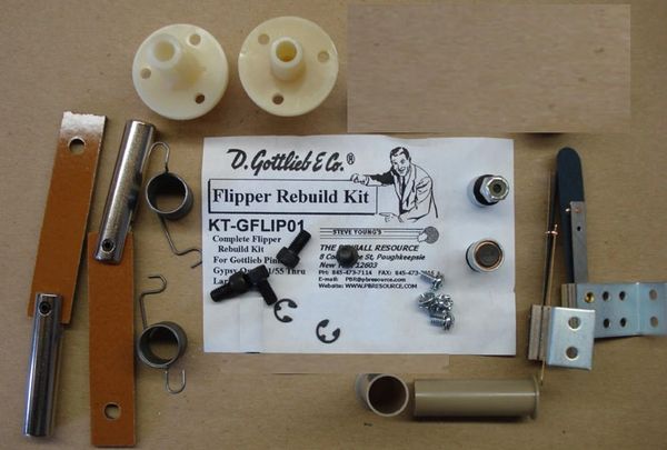 Gottlieb Flipper Rebuild Mini Kit - Gypsy Queen 1/55 - Lariat 9/69