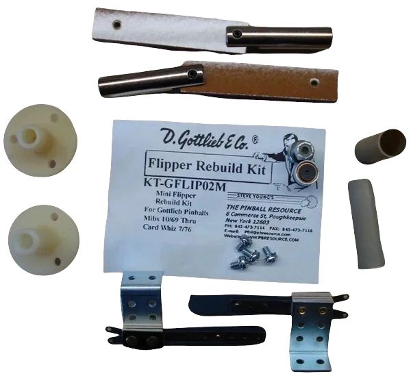 Gottlieb Flipper Rebuild Mini Kit - Mibs 9/69 - Card Whiz 7/76
