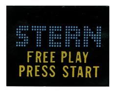Stern Price Plate - FREE PLAY