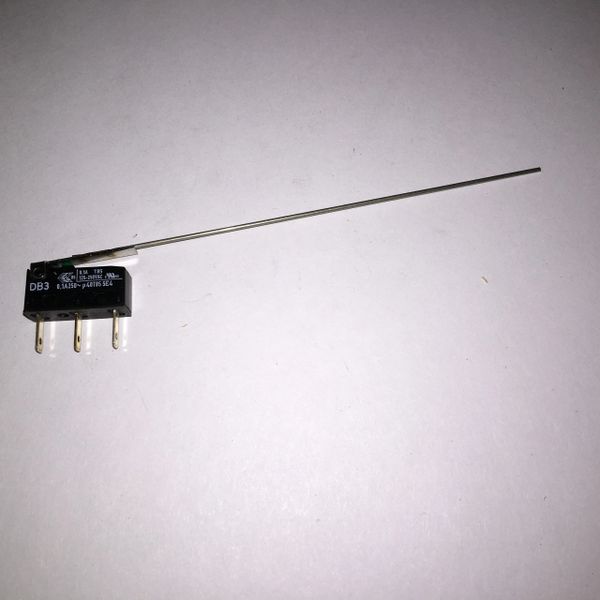Generic Microswitch with 4" Wire Arm - bend to Suit