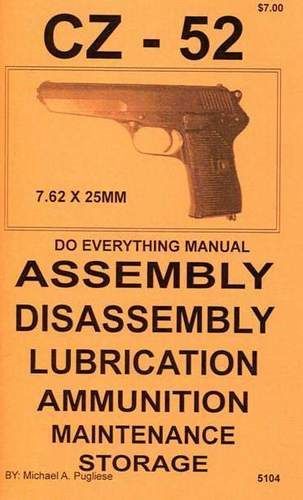 CZ-52 7.62 x 25 mm DO EVERYTHING MANUAL