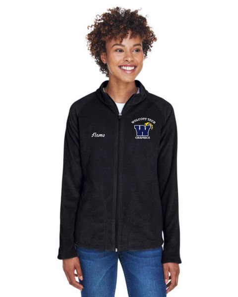 Team 365® Ladies' Campus Microfleece Jacket -Embroidery