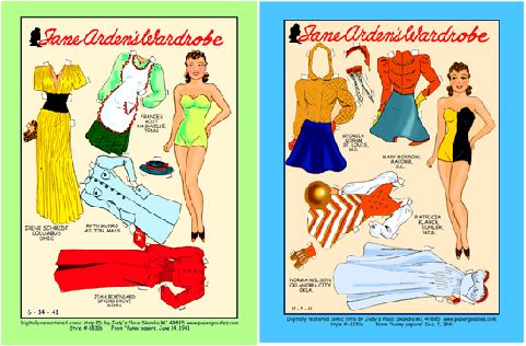 #175 JANE ARDEN'S WARDROBE COMIC PDs, 1941