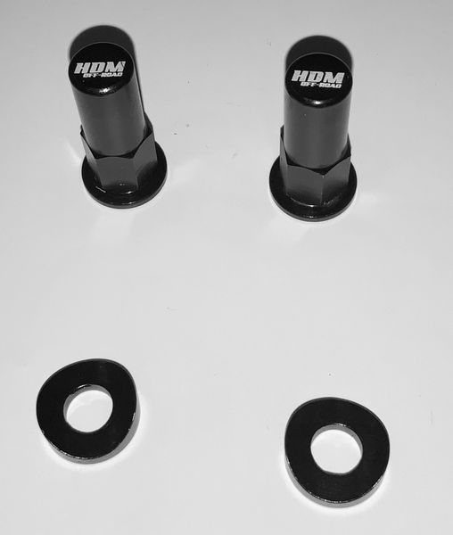 Motorcycle Rim Lock Nut /Spacer Kit BLACK