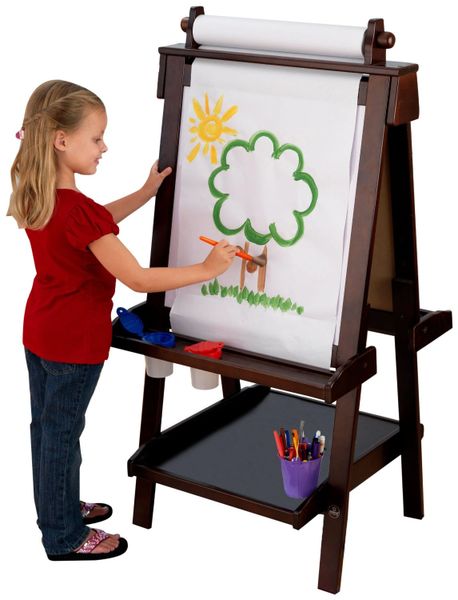 KidKraft Deluxe Wood Easel-Espresso | Kids Beds Canada, Christmas, Kids ...