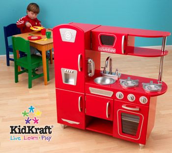 Kidkraft red store vintage kitchen