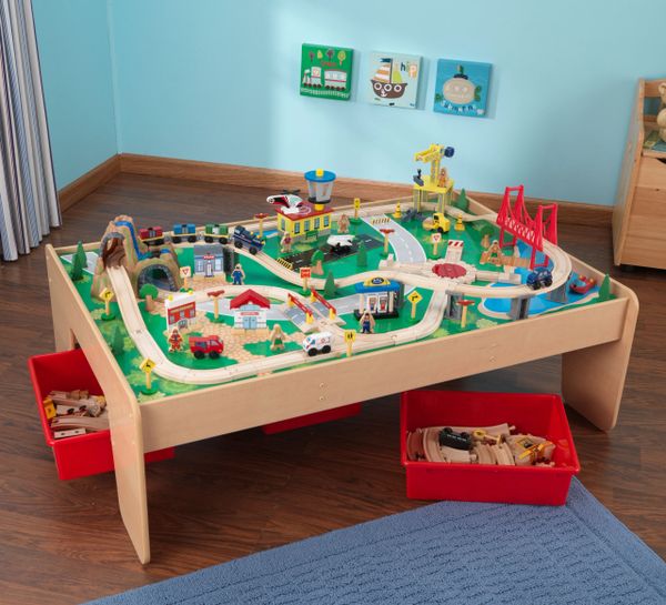 Kidkraft waterfall train on sale table