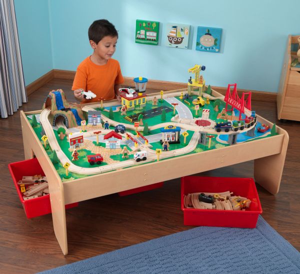 Kidkraft wooden train sales table