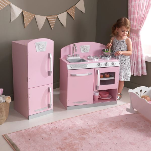 Pink retro cheap kids kitchen