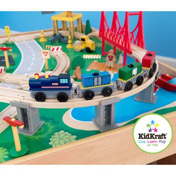 Kidkraft wooden hotsell train table