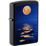 Moon sunset Black light Zippo