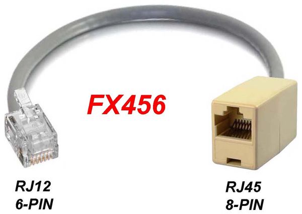 Cable RJ45 a RJ11, conector de teléfono de 6 pies a adaptador Ethernet RJ11  6P4C macho a RJ45 8P8C macho Conector Cable de enchufe para teléfono fijo