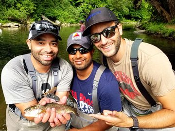Rainbow trout fly fishing Southern Vermont