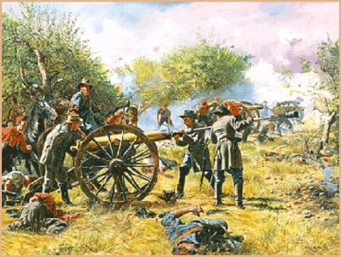 Battery Longstreet - Battle Of Antietam By Don Troiani