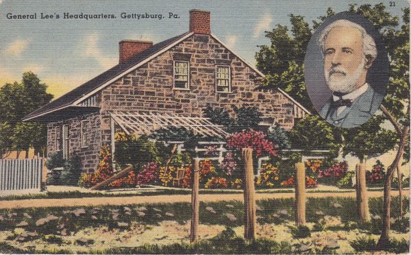 Postcard General Lee's Head Quarter's, Gettysburg