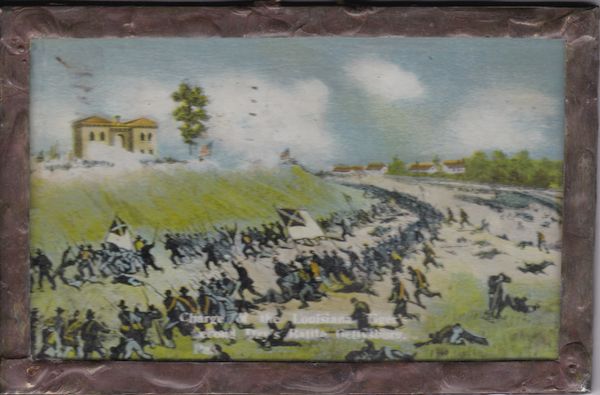 Gettysburg Souvenir Postcard Charge of the Louisiana Tiger's Second Day's Battle / SOLD