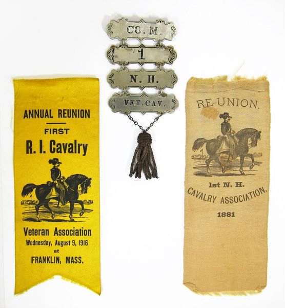 Rhode Island Cavalry Annual Reunion Ribbons And Badge