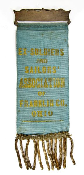 GAR Reunion Ribbon Ex-Soldiers And Sailors' Association Ohio