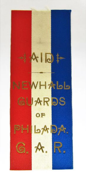 GAR Aid Newhall Guards of Philadelphia Ribbon / SOLD