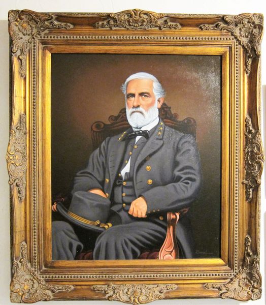 Oil Painting Of General Robert E. Lee By Rommel Siron