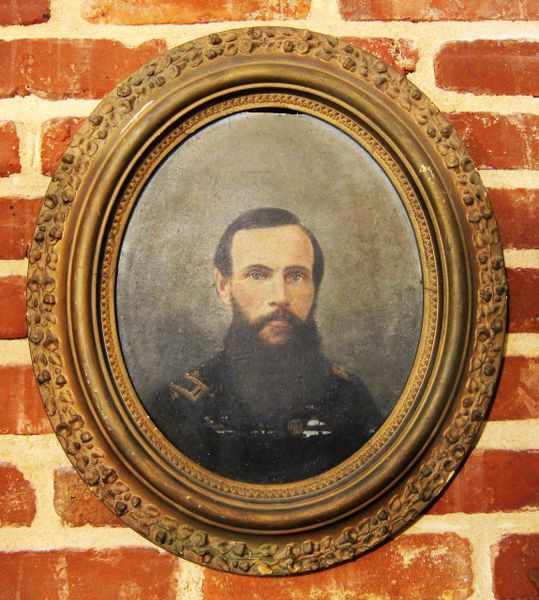 Oil On Artist Board Of Union 1st Lieutenant / Sold