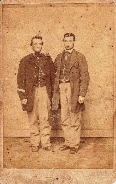Privates Daniel B. Kauffman and Isaac Musser, Company D, 1st Regiment PRVC