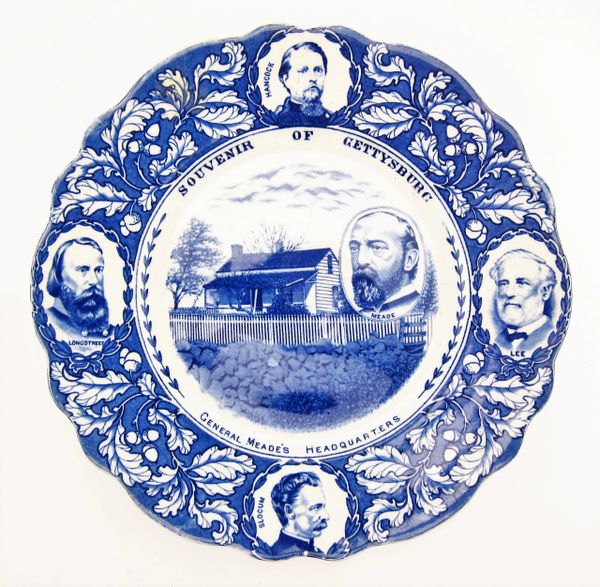 Gettysburg Souvenir Plate Depicting General Meade's Headquarters / SOLD