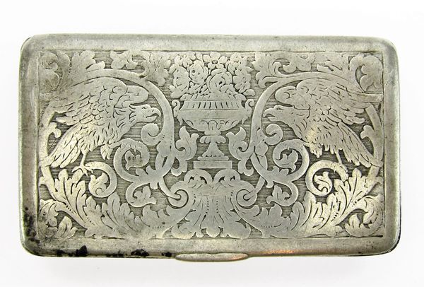 Silver Patriotic Snuff Box / Sold