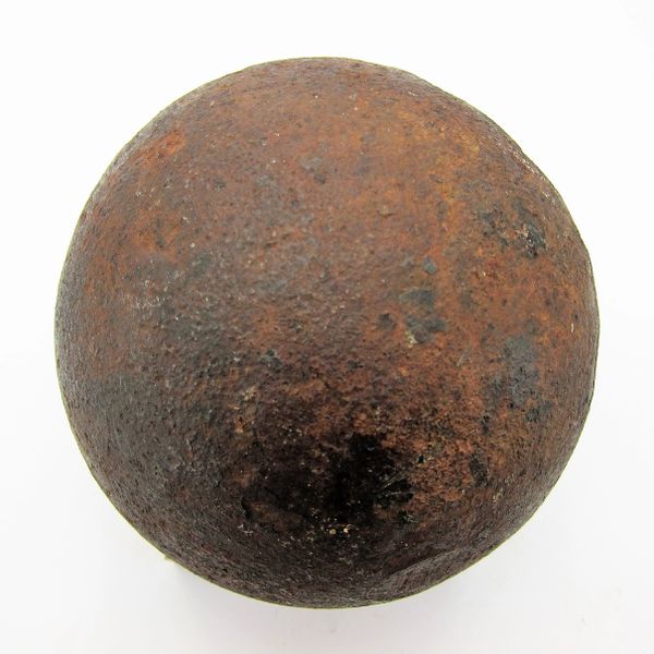 12 pound Solid Shot Cannonball / Sold