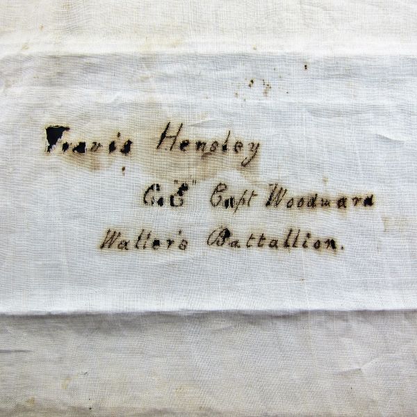 Confederate Blanket Identified to Travis Hensley Co "E" Captain Woodward Waller's Battalion, 13th Texas Cavalry / SOLD