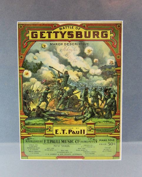 Battle of Gettysburg March Descriptive by E. T. Paul