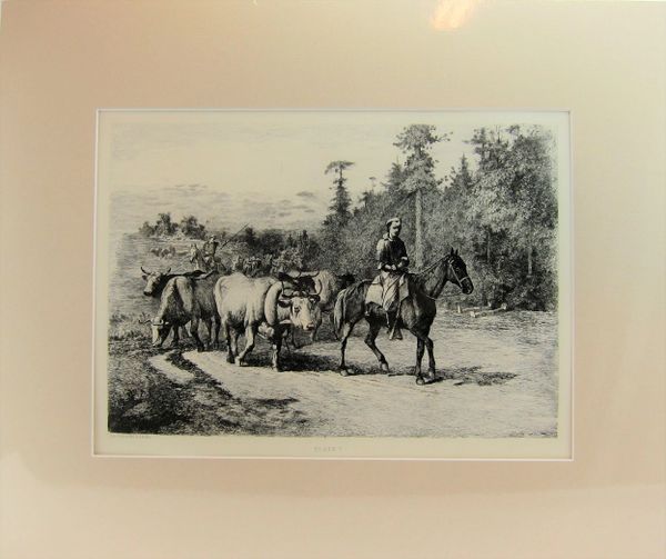Edwin Forbes Engraving Plate No. 7, The Leader of the Herd