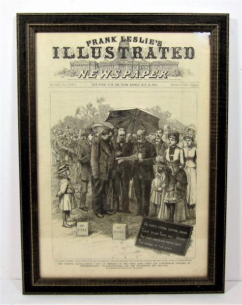 Frank Leslie's Illustrated Newspaper - Virginia Battlefield Memorial / Sold