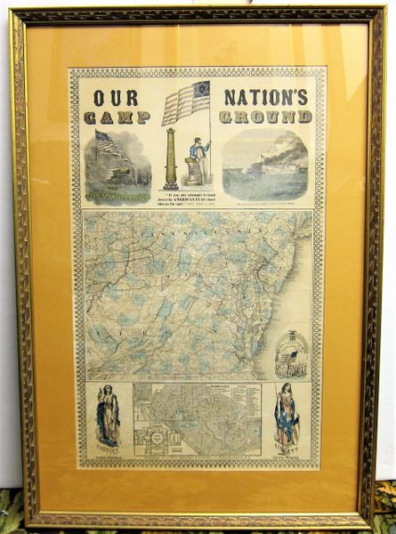 Our Nation's Camp Ground, Washington, D.C. Ca 1861 / SOLD