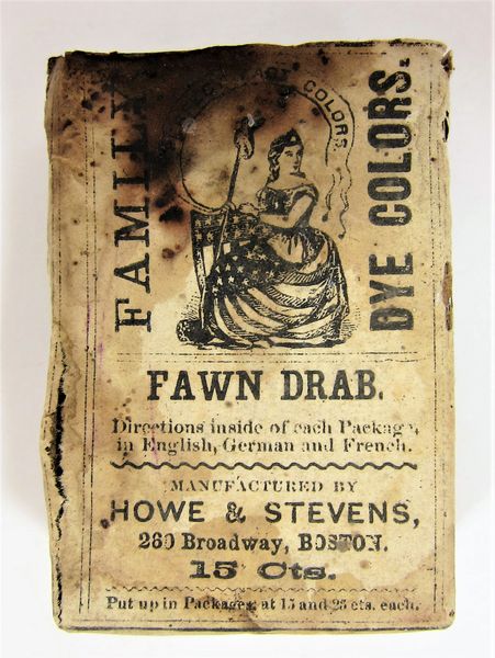 Civil War 1863 Dated Fabric Dye