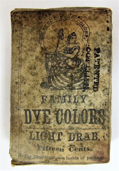 Civil War 1863 Dated Fabric Dye