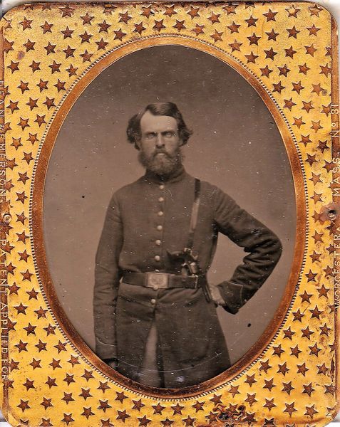 Corporal Aaron N. Burr 147th Regiment, Company C, NYSV Wartime Letter and 1/9th Plate - Gettysburg Unit