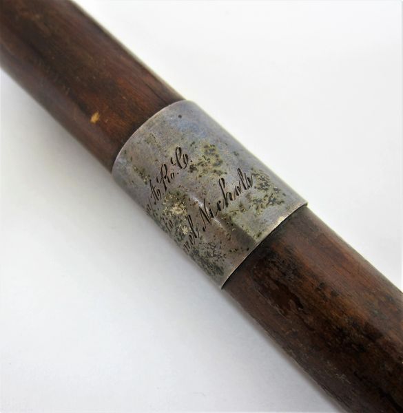 Battlefield Cane Engraved to Lt. Colonel Nichols / SOLD