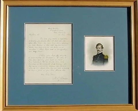 Nathaniel P. Banks Rare War-Date Autograph Letter Signed Dated July 21, 1862 / SOLD