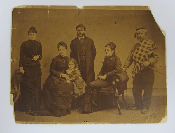 Albumen of Turkish Soldier and Family