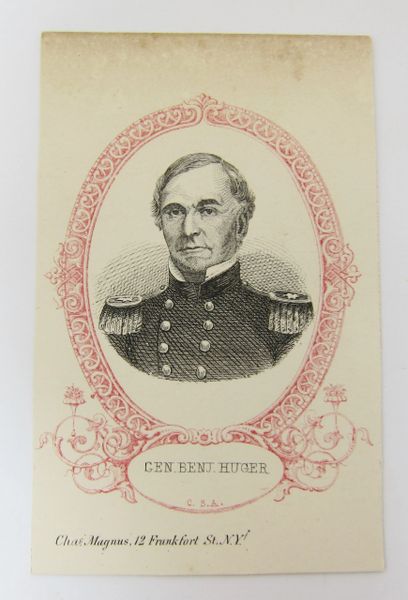 Charles Magnus Engraving CDV of Confederate General Benjamin Huger