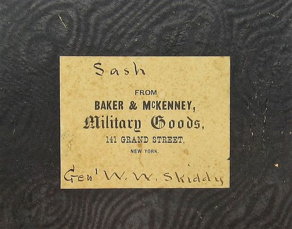 Sash Box of General W.W. Skiddy / SOLD