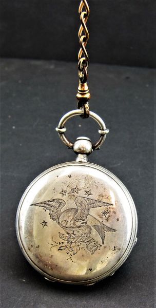 Patriotic Eagle Pocket Watch / Sold