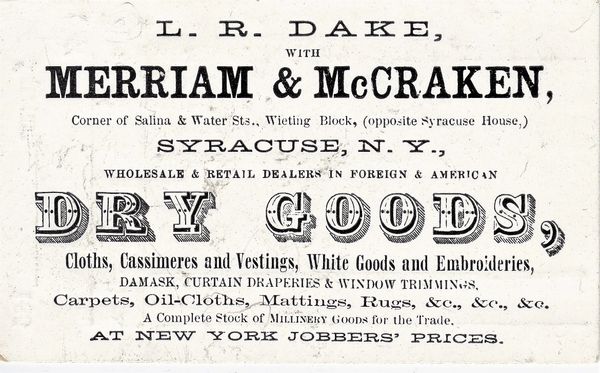 Civil War Business Card